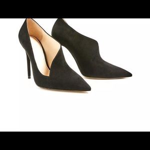 Zara black suede heels Size 9